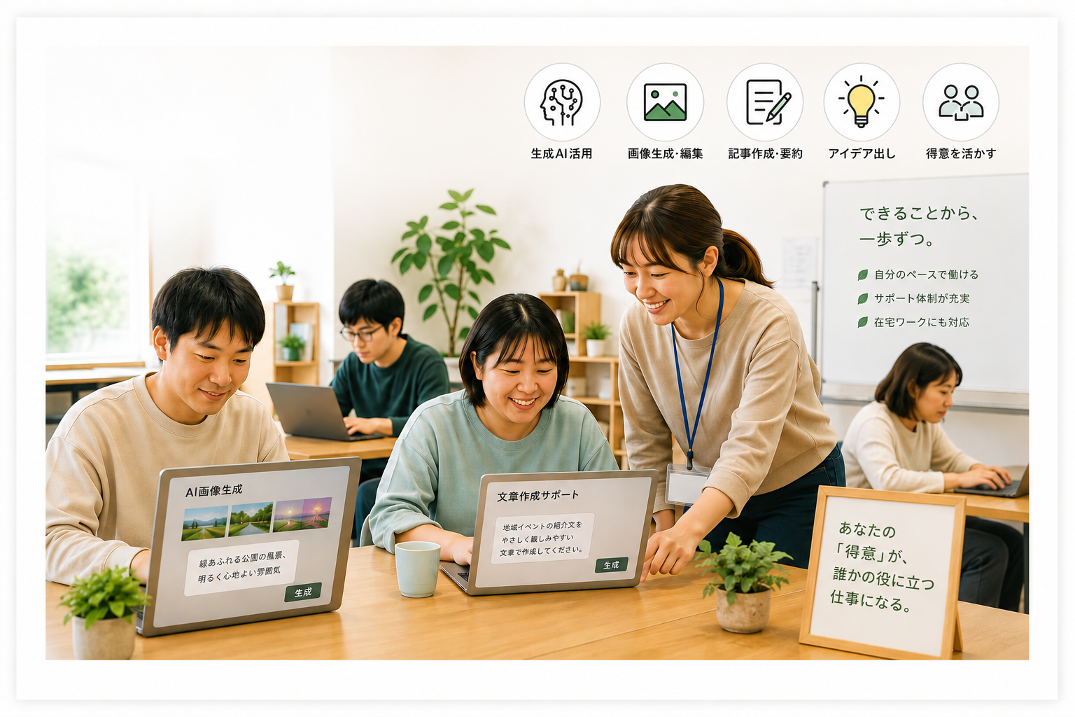 就労支援B型事業所とクリエイティブ産業の融合
